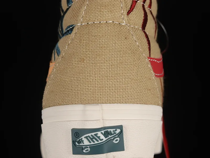 All categories Vans Vans series Vans Hi Vans high-top Vans Sk8-Hi Vault OG VR3 Vans official environmental protection series Maple leaf electric embroidered canvas shoes VN0A5EE3AZB